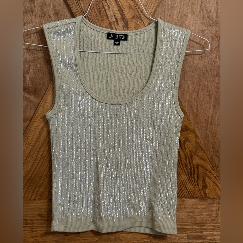 J. Crew Women's Sequin Tank Top